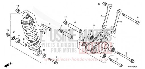 KISSEN, HINTEN CTX700AE de 2014